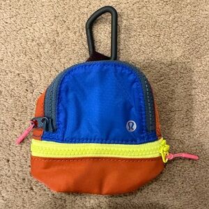 lululemon athletica Mini Clip Pouch in Blue, Orange & Neon Yellow